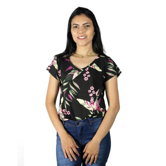 Imagem de Blusa Blusinhas Feminina Gola V