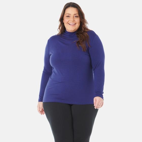 Imagem de Blusa Cacharrel Gola Alta Clara Feminina Plus Size 1130