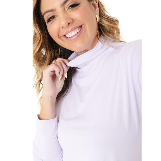 Imagem de Blusa Cacharrel Gola Alta Clara Feminina Plus Size 1130