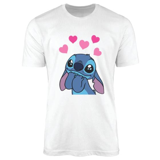 Imagem de Blusa Camiseta Infantil Desenho Animado Stitch Menina Menino Unissex