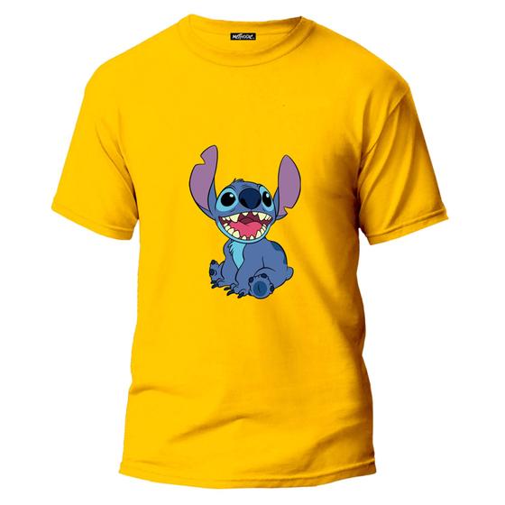 Imagem de Blusa Camiseta Infantil Lilo Stitch Unissex Feminino Masculino Desenho