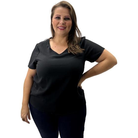 Imagem de Blusa Cativa Manga Curta Plus Size Feminina