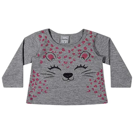 Imagem de blusa com bichinho infantil manga longa menina 2 anos