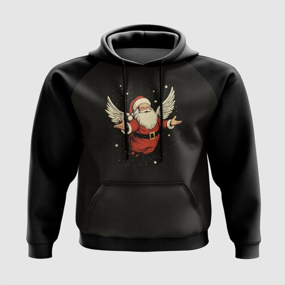 Imagem de Blusa com Capuz Papai Noel Majestoso com Asas