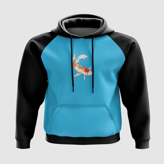 Imagem de Blusa com Capuz Peixe Koi Nadando