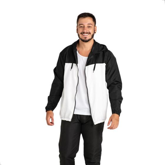 Imagem de Blusa Corta Vento Masculina TechMalhas basica com bolso lisa