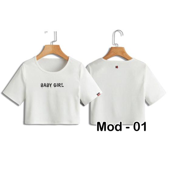 Imagem de Blusa Cropped Baby Girl Tumblr Soltinha Branco - NO SENSE