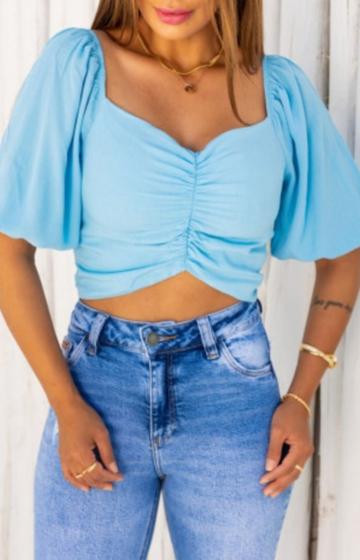 Imagem de Blusa Cropped Detalhe Franzido Revanche