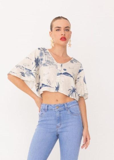 Imagem de Blusa cropped em viscose