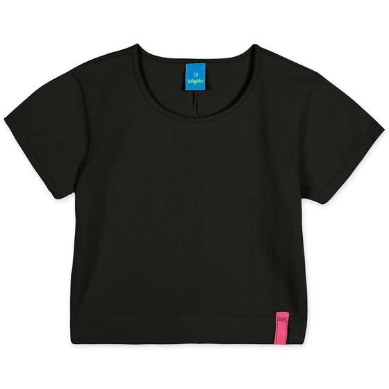 Imagem de Blusa Cropped Manga Curta Infantil Malha Menina Hapier Marisol