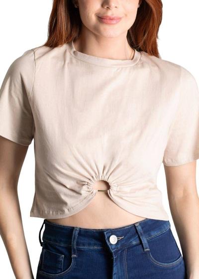 Imagem de Blusa Cropped Sawary Bege