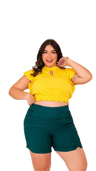 Imagem de Blusa cropped viscolinho karol