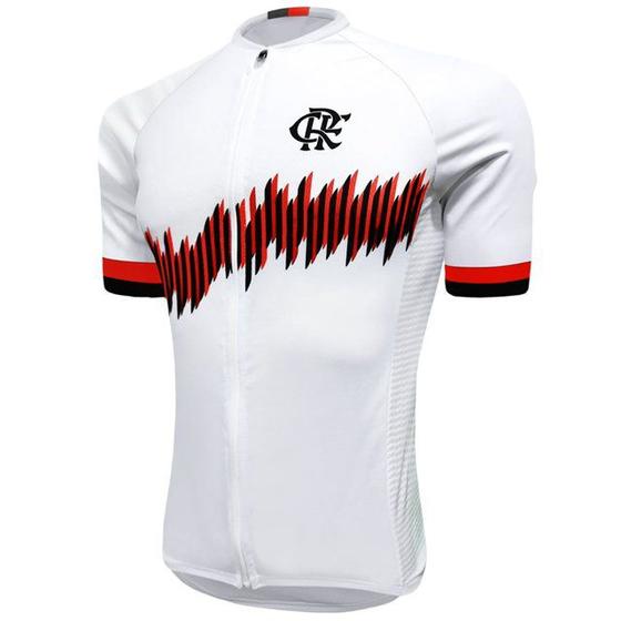 Imagem de Blusa de Ciclismo Barbedo Branca Vibração Masculina Flamengo