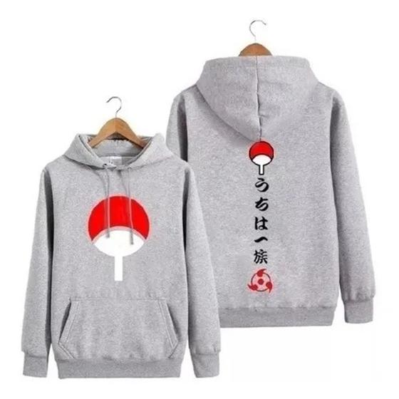 Imagem de Blusa De Frio Anime Otaku Naruto Clã Uchiha Super Unissex em algodão