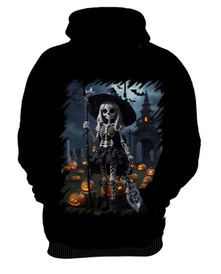 Imagem de Blusa de Frio Bruxa Caveira Halloween 15