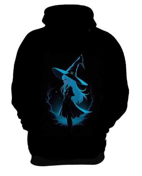 Imagem de Blusa de Frio Bruxa Halloween Azul Festa 2