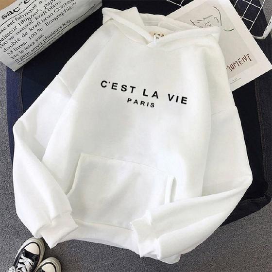 Imagem de Blusa De Frio C'Est La Vie Paris Unissex Moletom