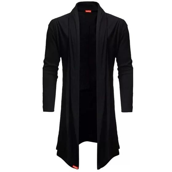 Imagem de Blusa De Frio Cardigan Masculino Sobretudo Masculino Swag B22