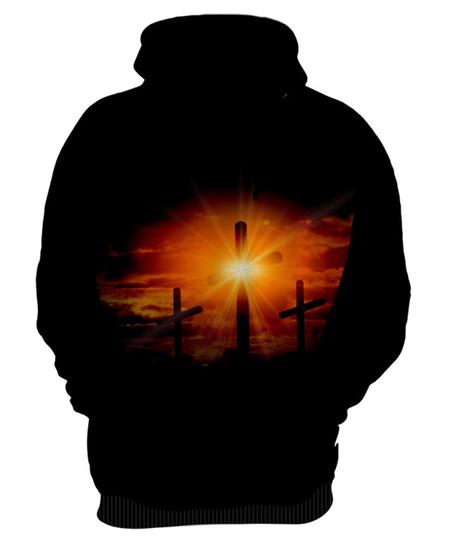 Imagem de Blusa de Frio Cruz Jesus Deus Gospel Igreja 4k 3