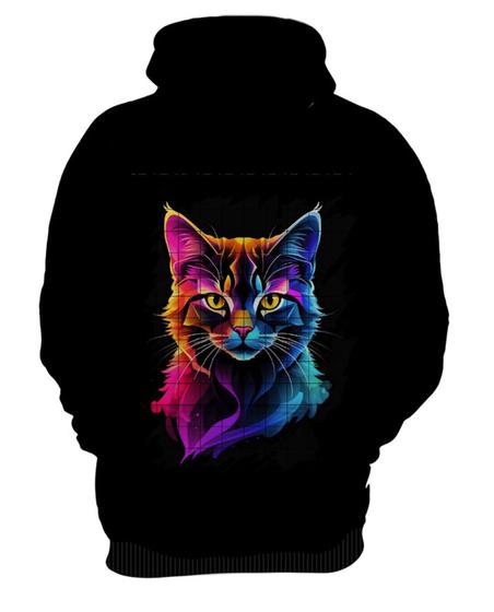 Imagem de Blusa de Frio de Gatinho Colorido Neon Vetor 6