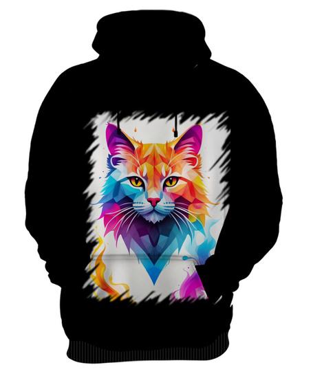 Imagem de Blusa de Frio de Gatinho Colorido Neon Vetor 8