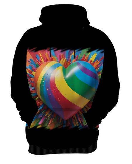 Imagem de Blusa de Frio do Orgulho LGBT Coração Amor 1