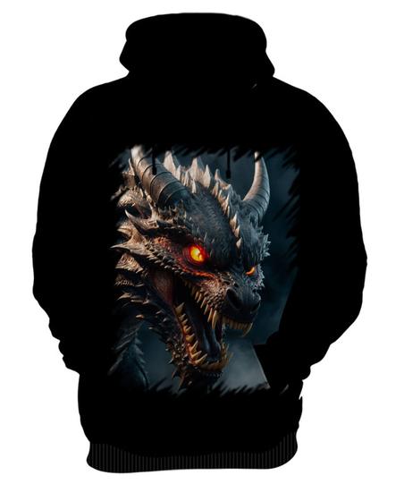 Imagem de Blusa de Frio Dragão Dragon Chamas Infernal Fogo 6