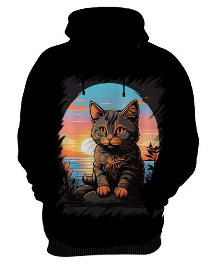 Imagem de Blusa de Frio Gatinho no Pôrdo Sol Sunset 2