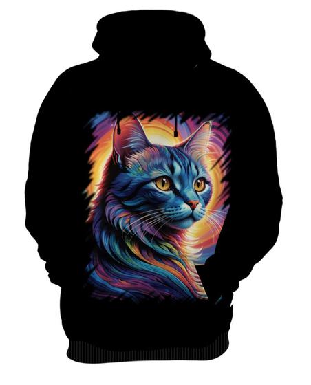 Imagem de Blusa de Frio Gatinho Ondas Magnéticas Vibrante 2