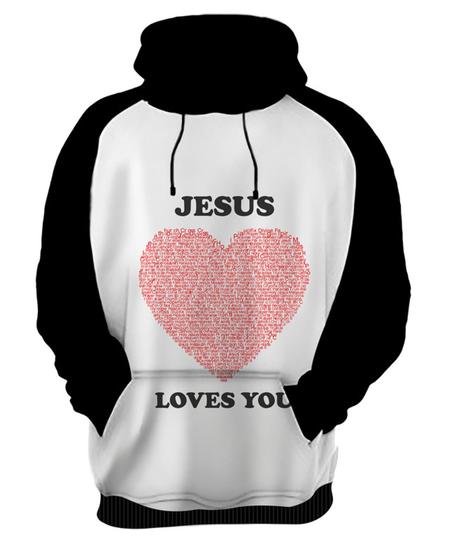 Imagem de Blusa de Frio João 3 16 Jesus Te Ama 4k 2