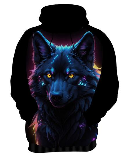 Imagem de Blusa de Frio Lobo Dark Silhueta Fantasmagórica 1