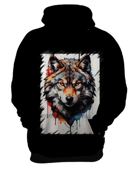 Imagem de Blusa de Frio Lobo Desenho Artístico Concept 5