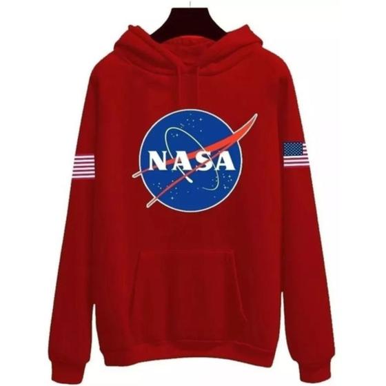 Imagem de Blusa De Frio Moletom Adulto Nasa Masculino Feminino