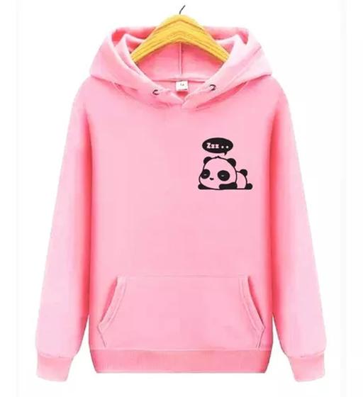 Imagem de Blusa De Frio Moletom Casaco Agasalho Panda Zzz Meigo Tumblr