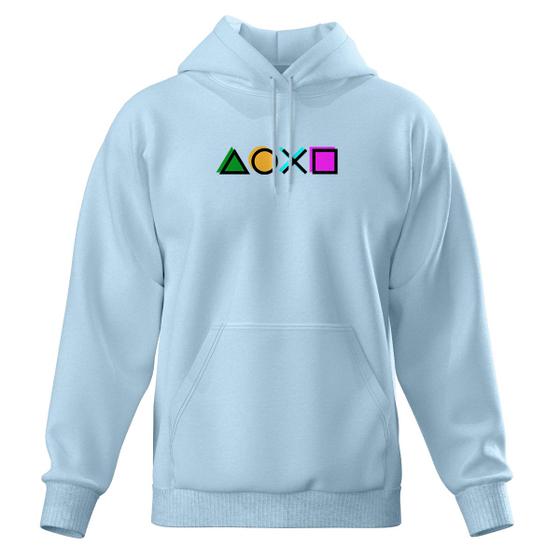 Imagem de Blusa de Frio Moletom Fechado Com Capuz Bolso Canguru Play Video Game