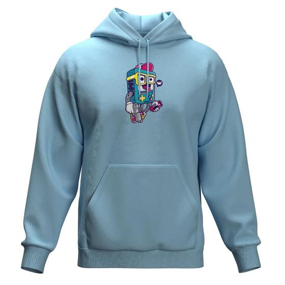 Imagem de Blusa De Frio Moletom Feminino Com Capuz Modelo Canguru