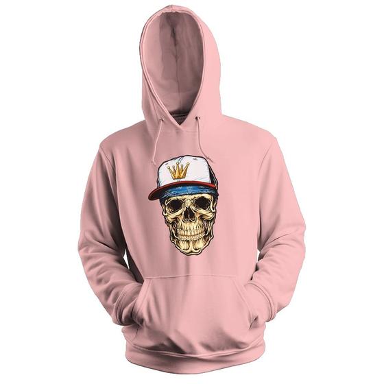 Imagem de Blusa de Frio Moletom flanelado com Capuz Estampa Digital Unissex Envio Imediato Mano Caveira Rapper