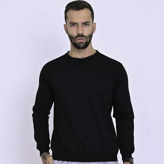 Blusa De Frio Moletom Gola Redonda Lançamento Hugo HUGO JOBS