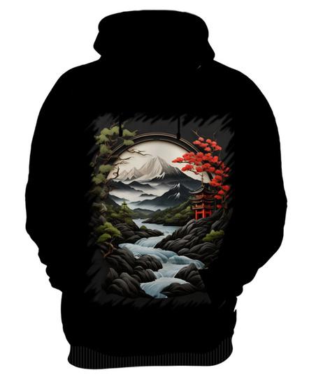 Imagem de Blusa de Frio Paisagem Oriental Portão Torii 22