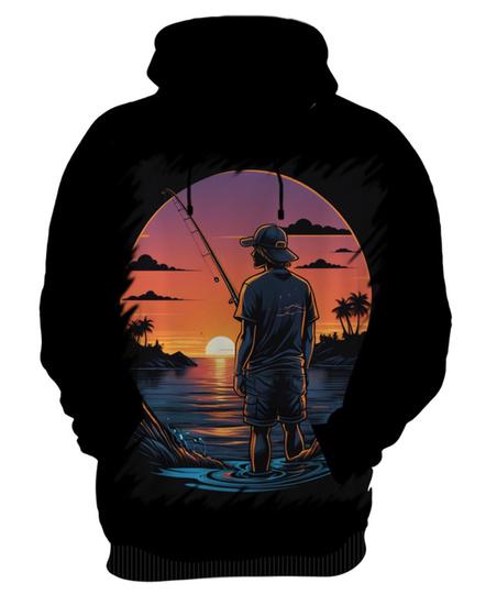 Imagem de Blusa de Frio Pesca Esportiva Pôr do Sol Peixes 25