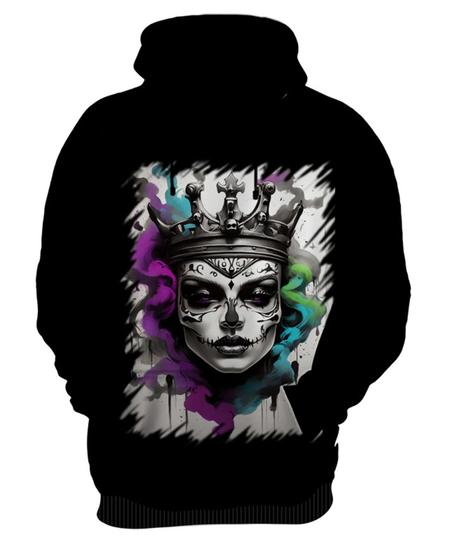 Imagem de Blusa de Frio Rainha Mexicana Dama Esqueleto 4