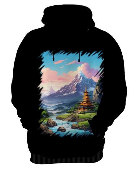 Imagem de Blusa de Frio Templo Budista Anime Buda 1