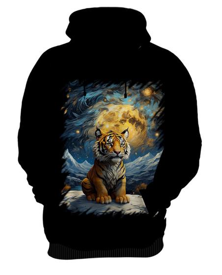 Imagem de Blusa de Frio Tigre Noite Estrelada Van Gogh 1