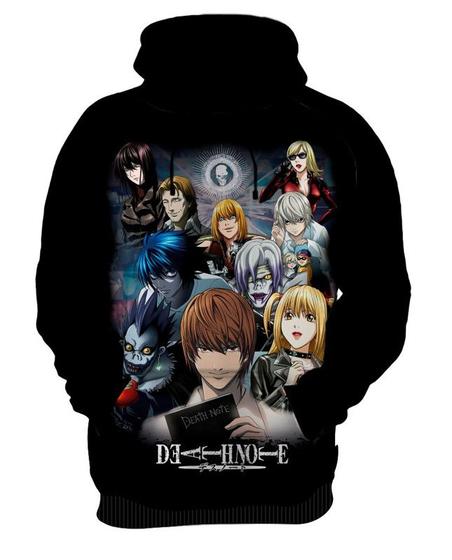 Imagem de Blusa de Moletom Capuz Canguru Anime Death Note 7_x000D_