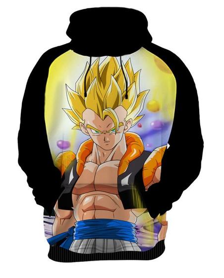 Imagem de Blusa de Moletom Capuz Canguru Anime Dragon Ball Vegetto 7_x000D_