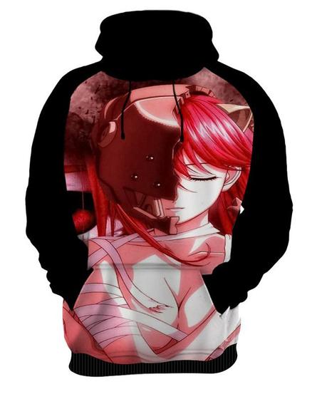 Imagem de Blusa de Moletom Capuz Canguru Anime Elfen Lied 5_x000D_