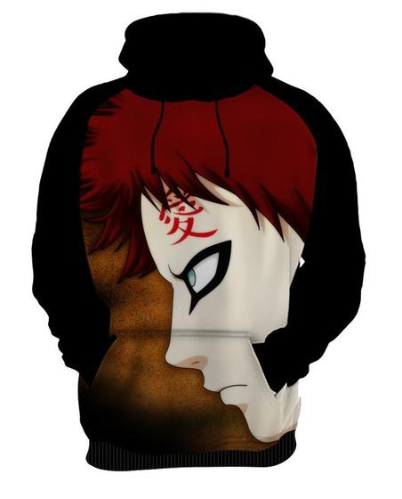 Imagem de Blusa de Moletom Capuz Canguru Anime Naruto Gaara 3_x000D_