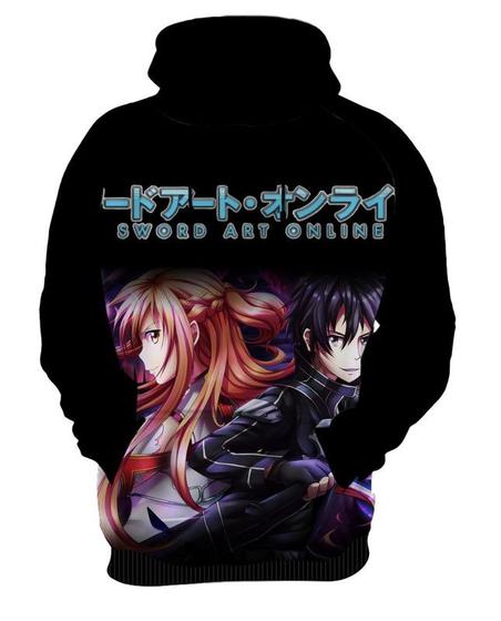 Imagem de Blusa de Moletom Capuz Canguru Anime Sword Art Online  14_x000D_