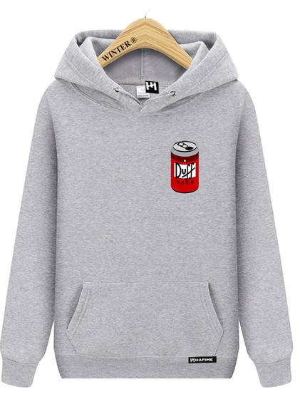 Imagem de Blusa de Moletom Fechada Estampada Duff Beer Cerveja Classic Flanelada Com Capuz e Bolso