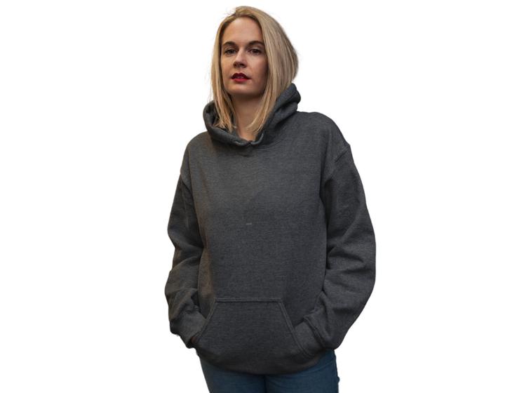 Imagem de Blusa de Moletom Feminino e Masculino Casaco blusa de frio Canguru Com Capuz e cordão -M010